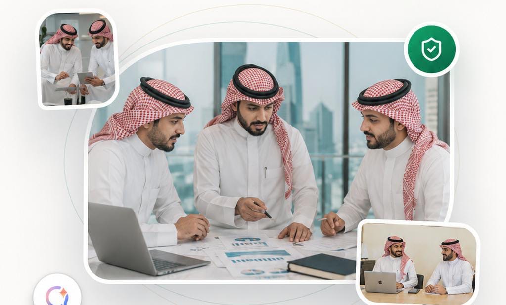 ثلاثة مستشارين ماليين سعوديين يناقشون تقارير وخطة مالية